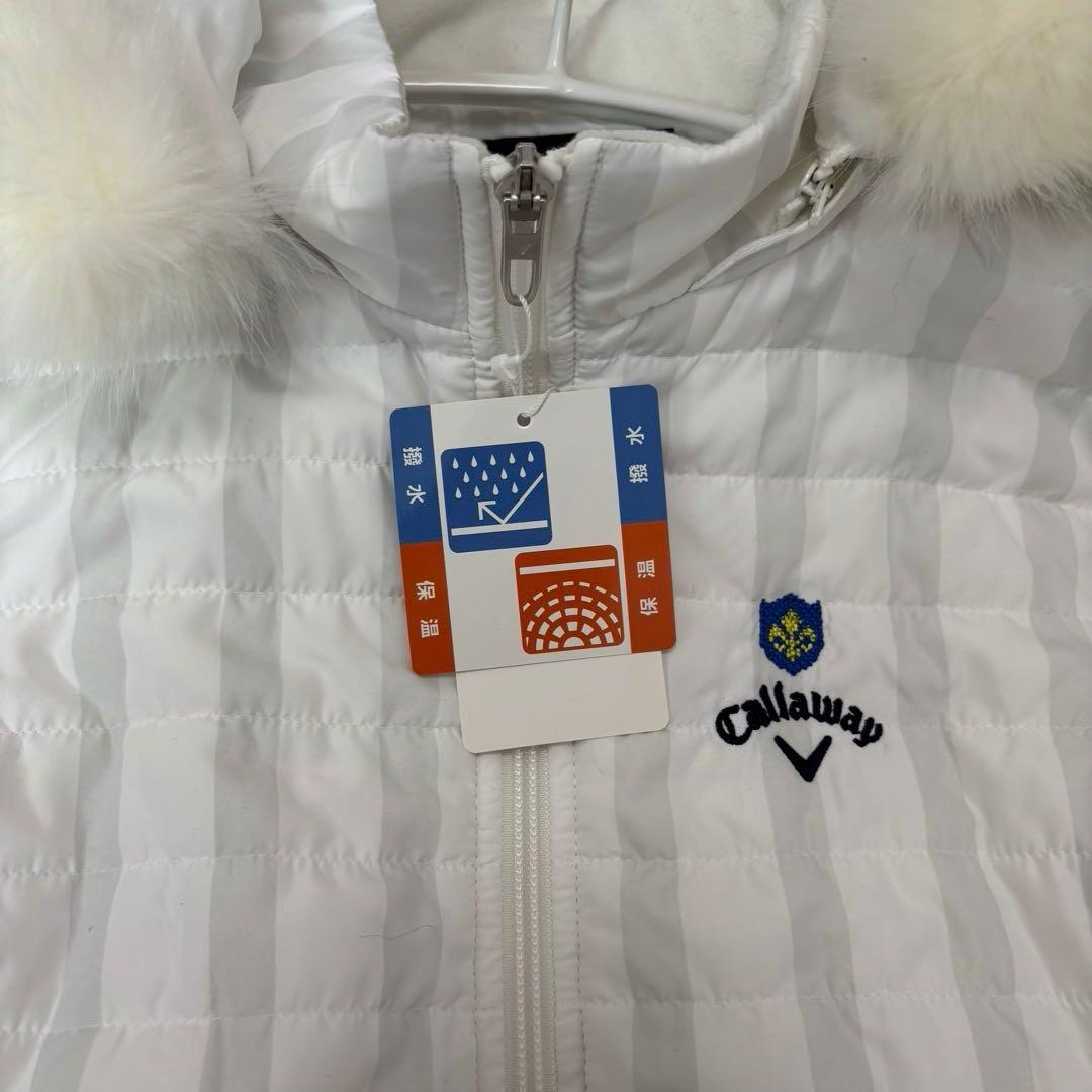 キャロウェイゴルフ　ゴルフウェア　S ワンピース　中綿ダウン　ファー付　ベスト