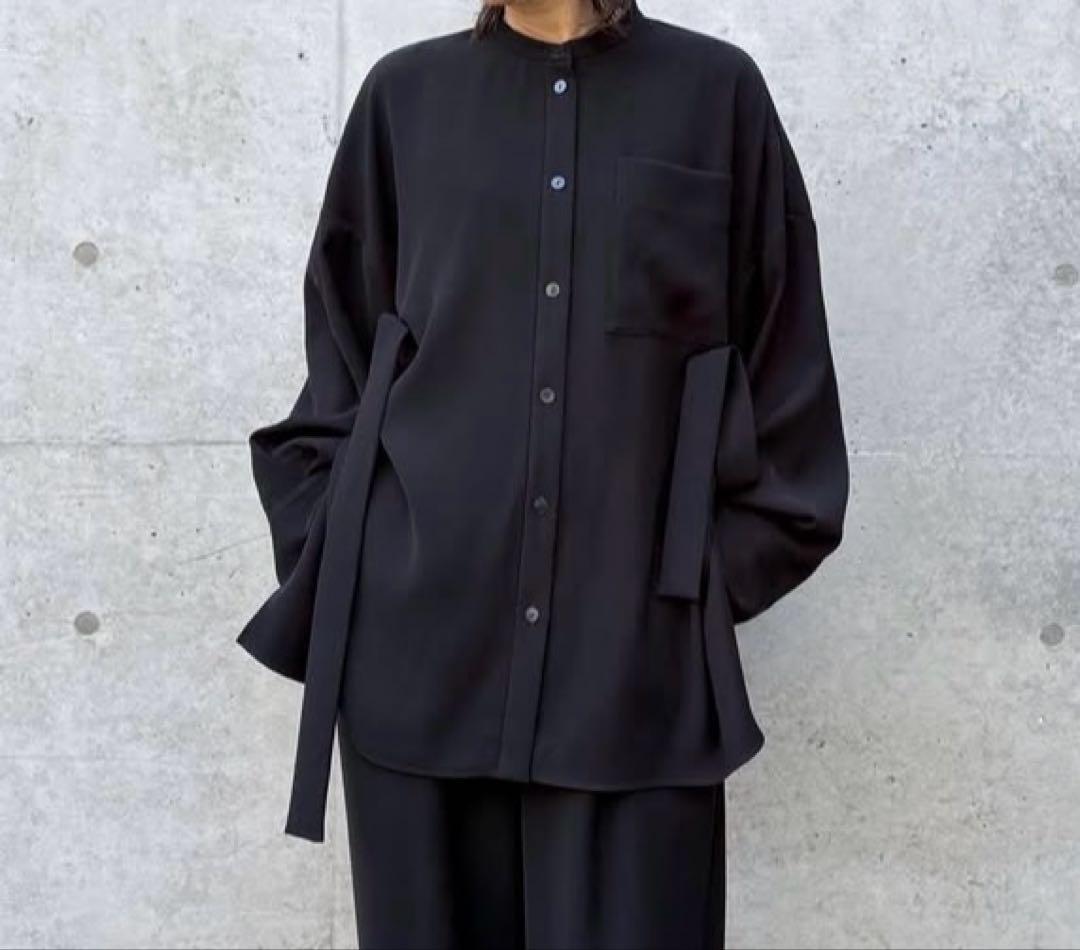 【完売品】ENFOLD MANY-STYLE OVER SHIRT ブラック
