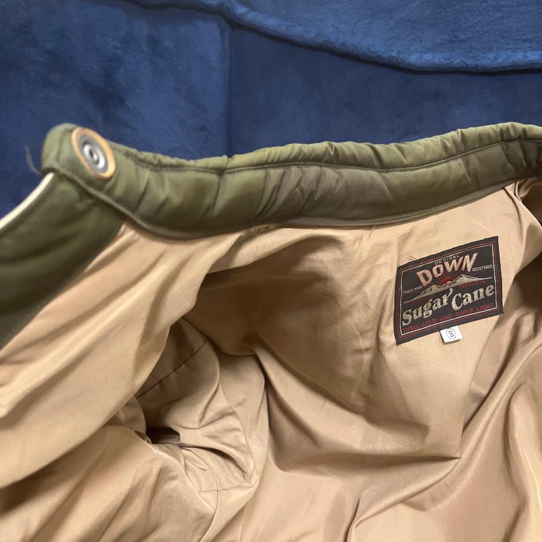 シュガーケーン レザーヨークダウンジャケット SUGAR CANE S ダウン