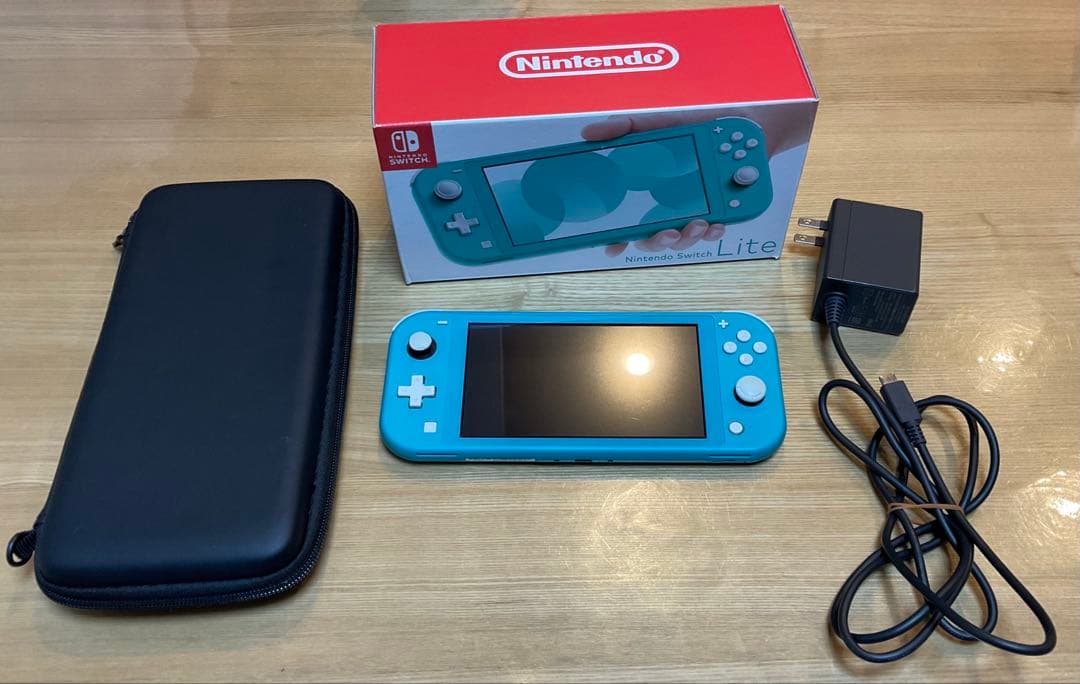 Switch　Lite　ターコイズ　充電器&ケース付き