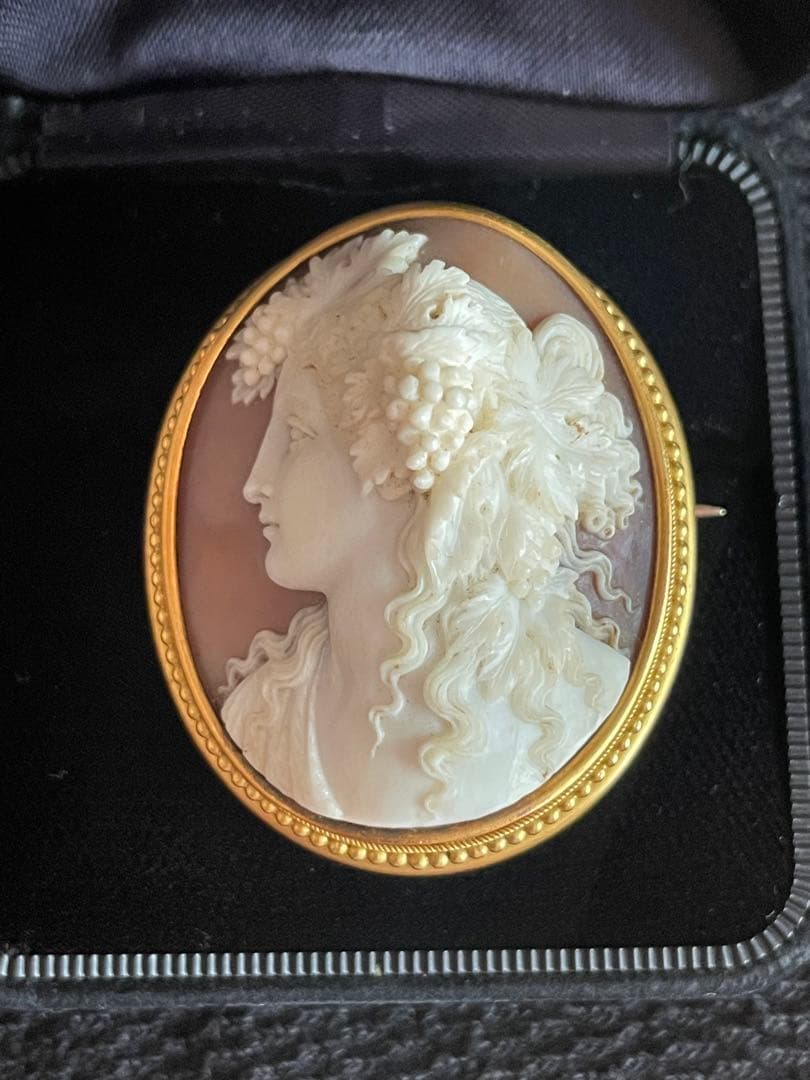⬇️【希少】　カメオ ブローチ アンティーク
