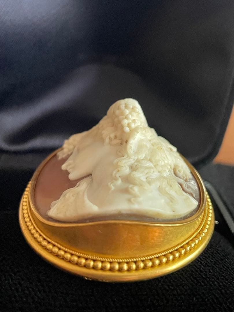 ⬇️【希少】　カメオ ブローチ アンティーク