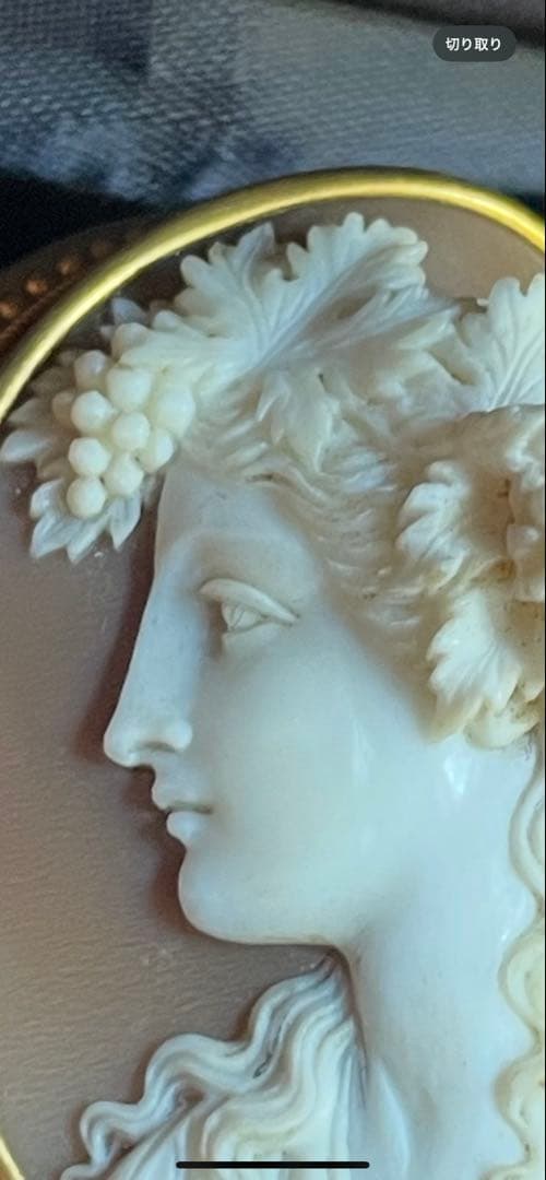 ⬇️【希少】　カメオ ブローチ アンティーク
