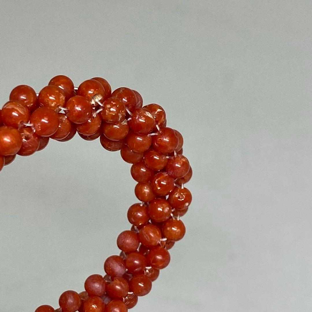 本赤珊瑚ネックレス3本　70g 東さ8-0120☆2F