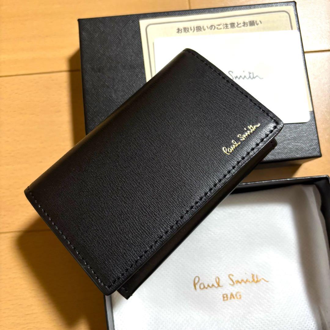 Paul Smith シティエンボス　名刺入れ　新品未使用品　ブラック　販売終了