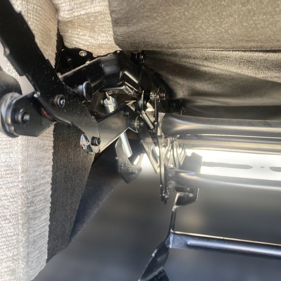 値下げしました　グレーのリクライニングソファ　ゆりかご　ロッキングチェア