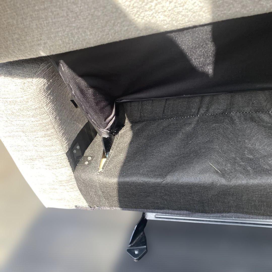 値下げしました　グレーのリクライニングソファ　ゆりかご　ロッキングチェア