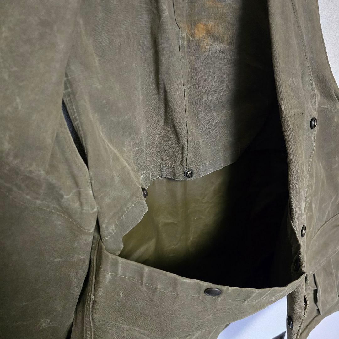 HINSON/ベスト/42/コットン/KHK/無地/40s/ムーンポケット