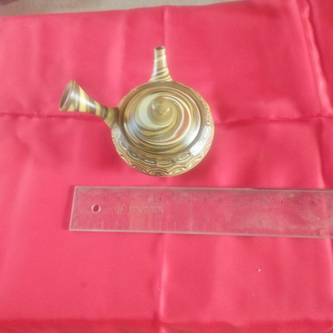 常滑焼　練り込みマーブル模様の急須