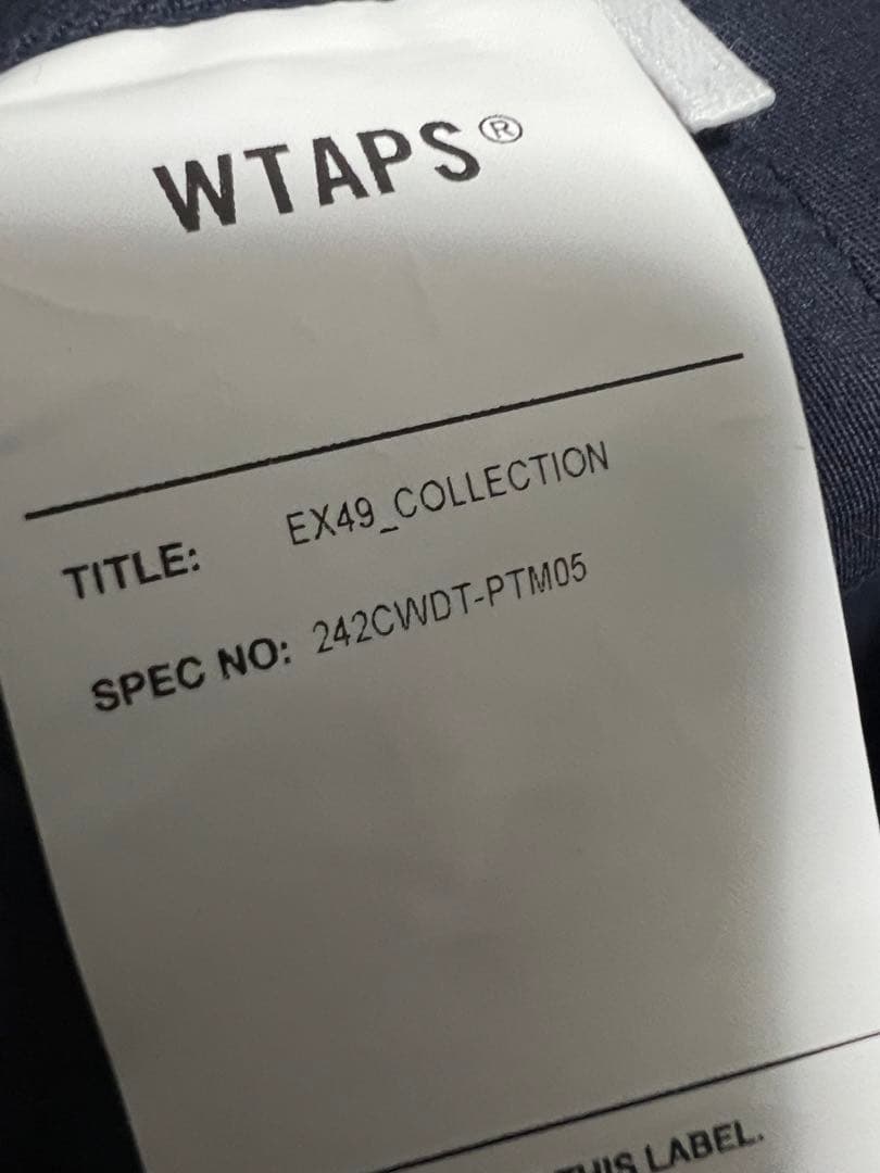パンツ WTAPS WRKT2001 TROUSERS CTPL.TWILL NAVY