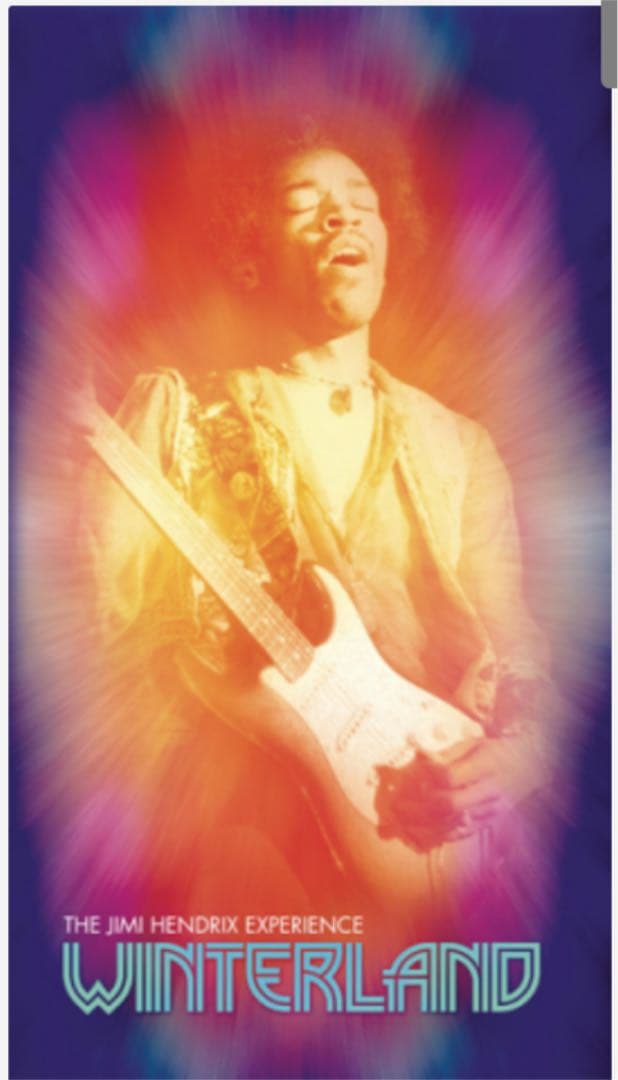 [希少]ジミ・ヘンドリックス　1968USツアー　額装付きポスター