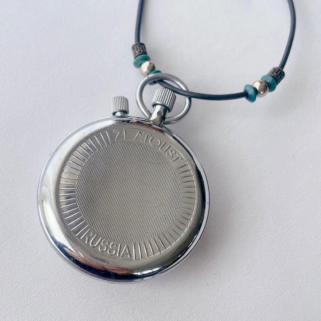 MADE IN RUSSIA Agat 16石　手巻き式ストップウォッチ　♪