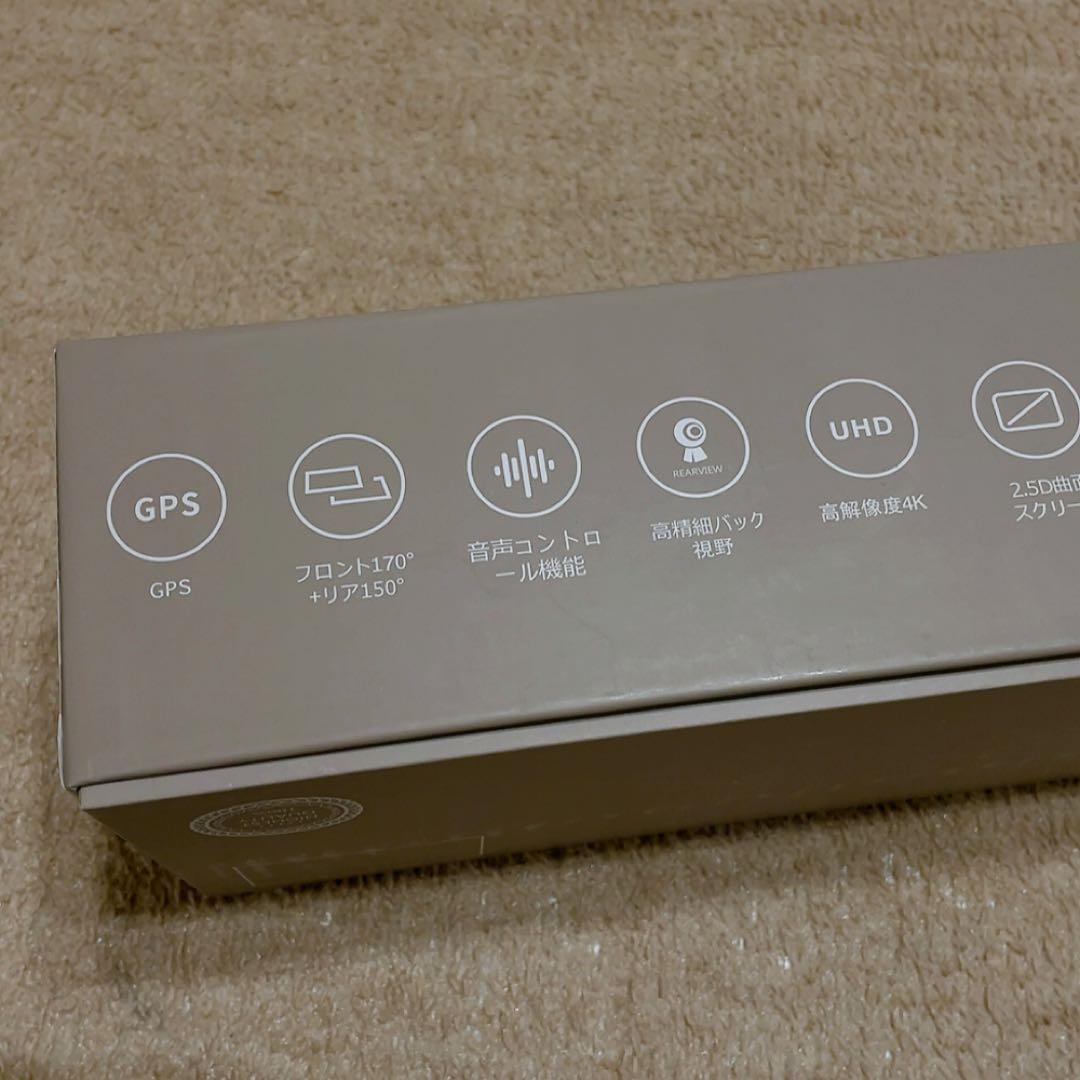 4K 分離式 ドライブレコーダー ミラー型 降圧ケーブル ドラレコ 前後 GPS