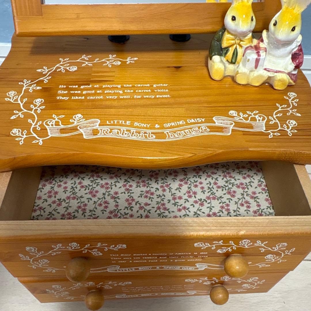 Rabbit house ラビットハウス オルゴール 小物入れ メイクボックス