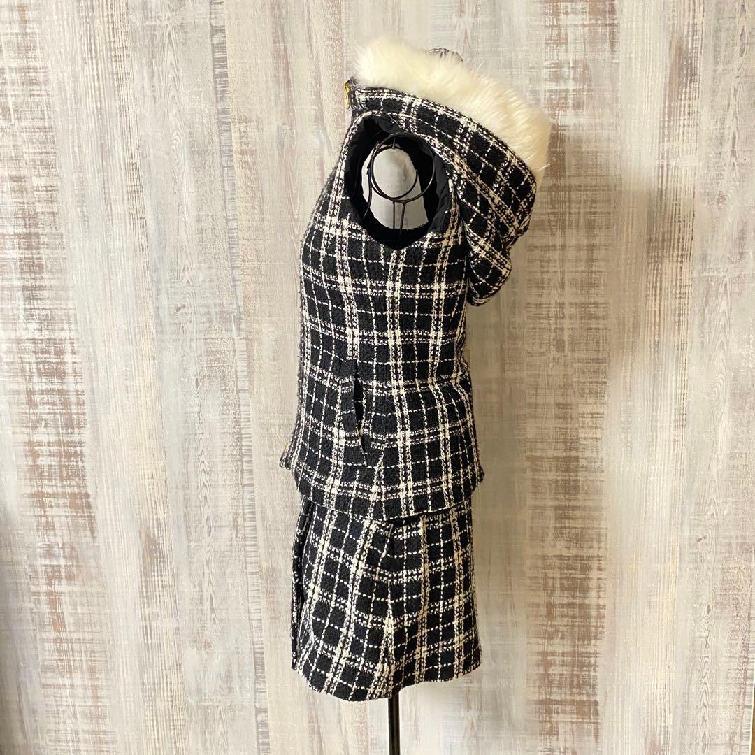 RIENDAGOLF リバーシブルダウンベスト　スカートセットアップゴルフウェア