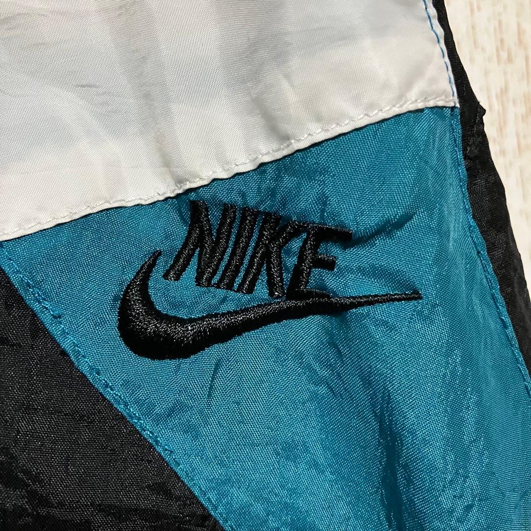 1291 USA製90sナイキNIKEナイロンジャケット刺繍アメリカUSA古着