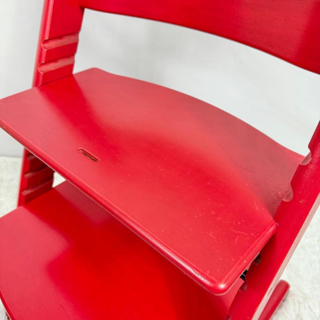 【廃盤】STOKKE ストッケ　トリップトラップ　SN4〜 レッド　827-1