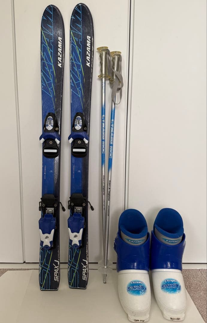 カザマ　KAZANA キッズスキーセット 板100cm ブーツ23cm