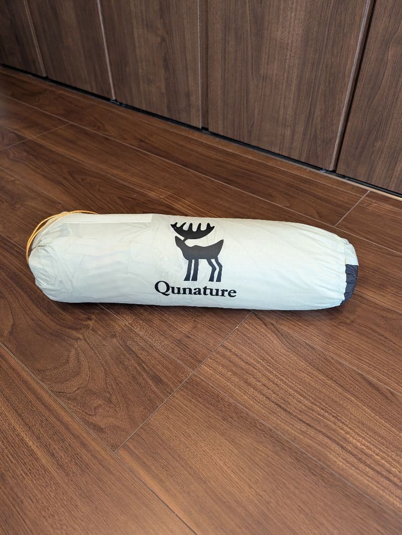 Qunature 軽量 レインプルーフ テント ベージュ×ホワイト