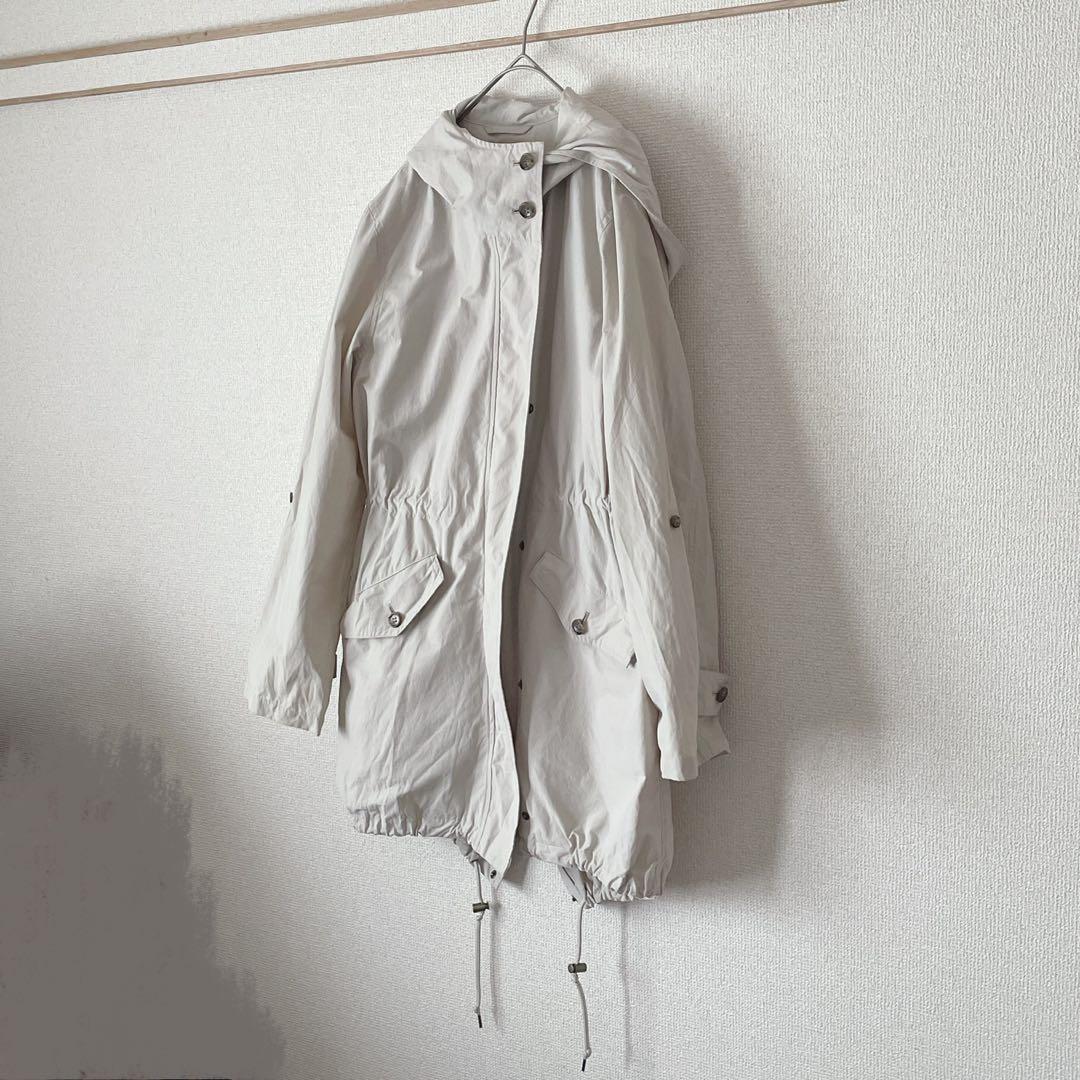 【23区/EMMETEX】ライトタッサーフーデッドコート40ライナー付