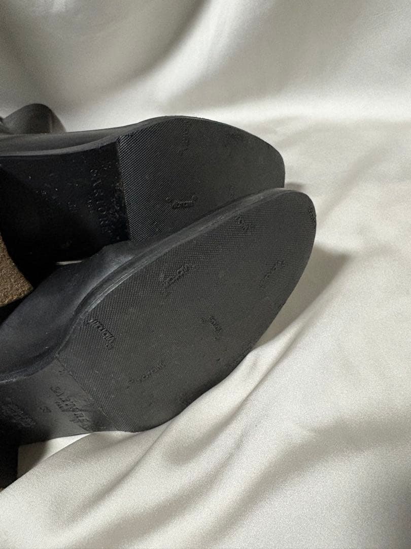 サルトル SARTORE ブーツ バックベルトロングブーツ ロングブーツ 黒