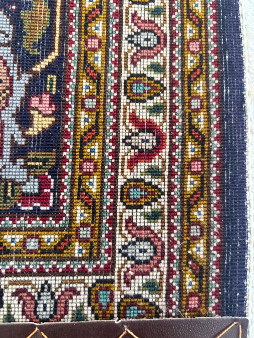 専用！ペルシャ絨毯　タブリーズ　ウールとシルク　ラグ マヒ柄