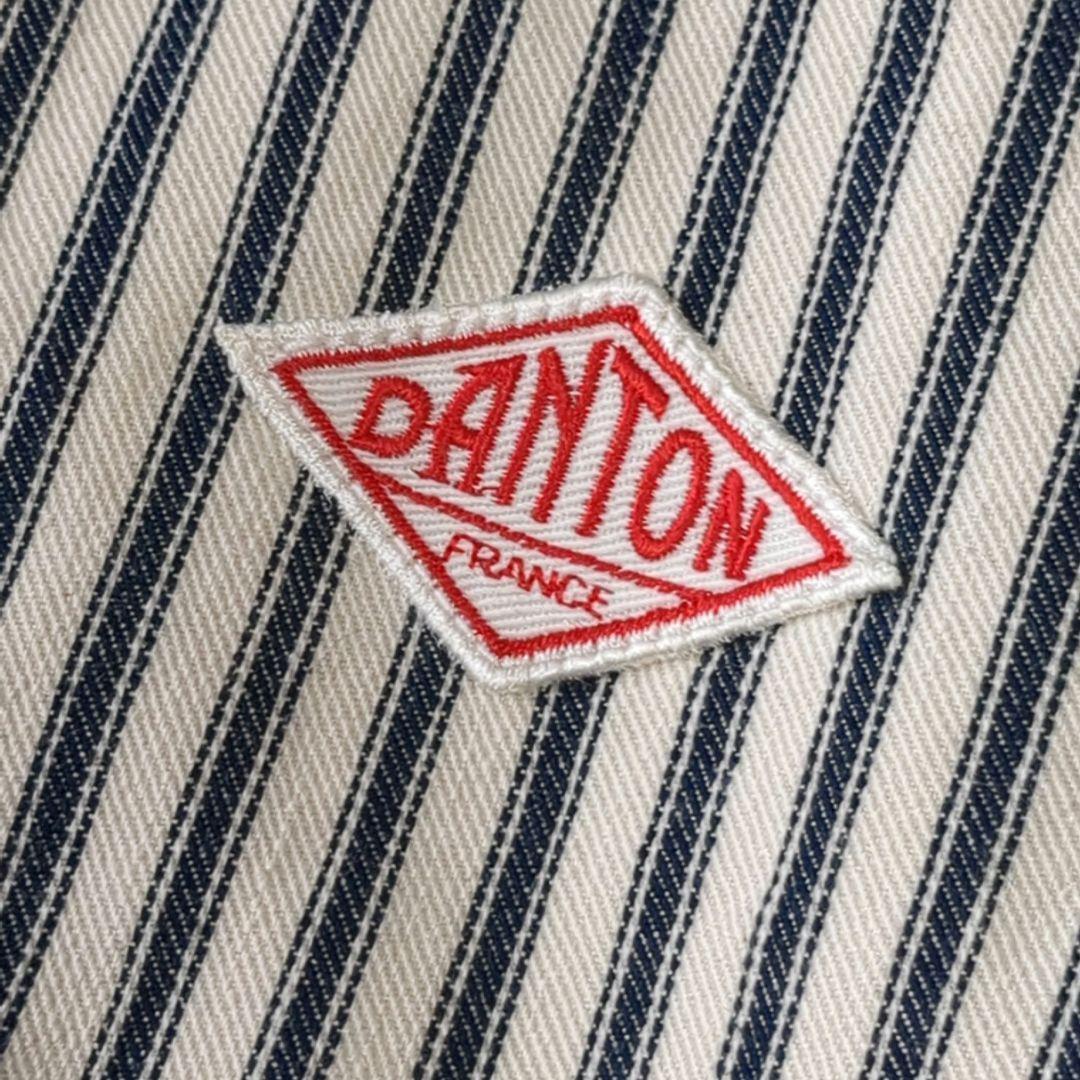 ダントン ヒッコリー 丸襟　コットン　ストライプ　ジャケット アウター　 S