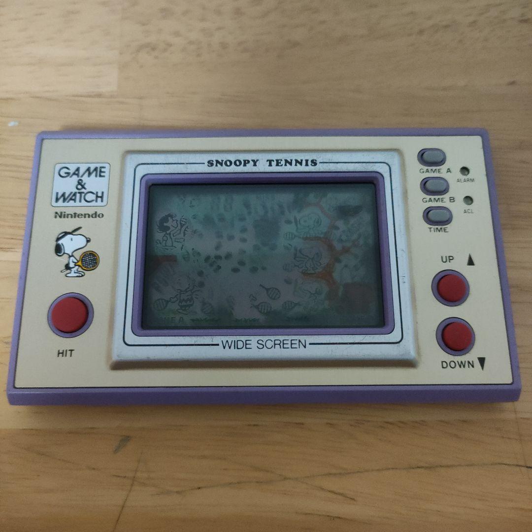 ゲームアンドウォッチスヌーピーテニス任天堂Nintendoニンテンドーメンテ済み