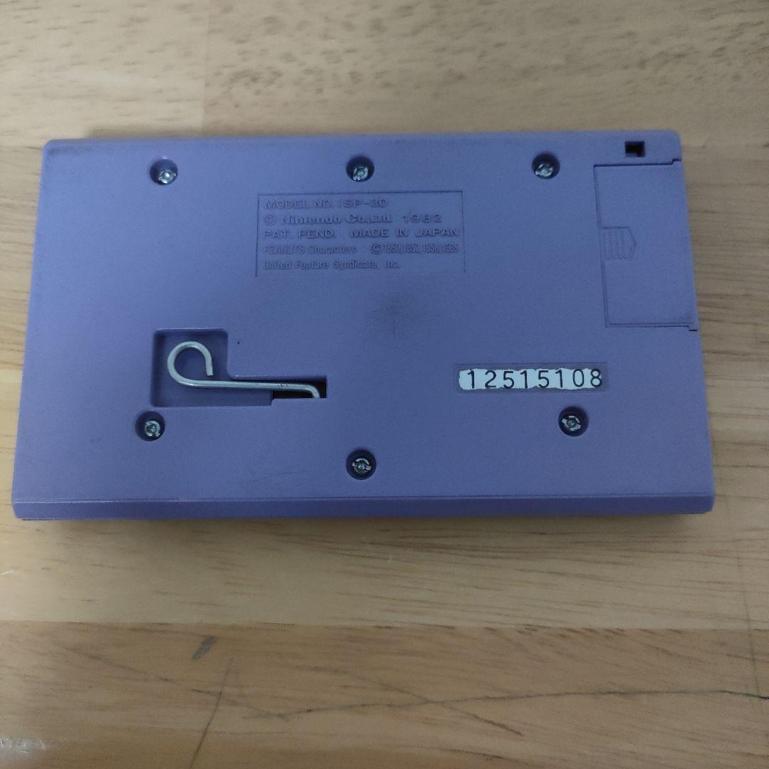 ゲームアンドウォッチスヌーピーテニス任天堂Nintendoニンテンドーメンテ済み