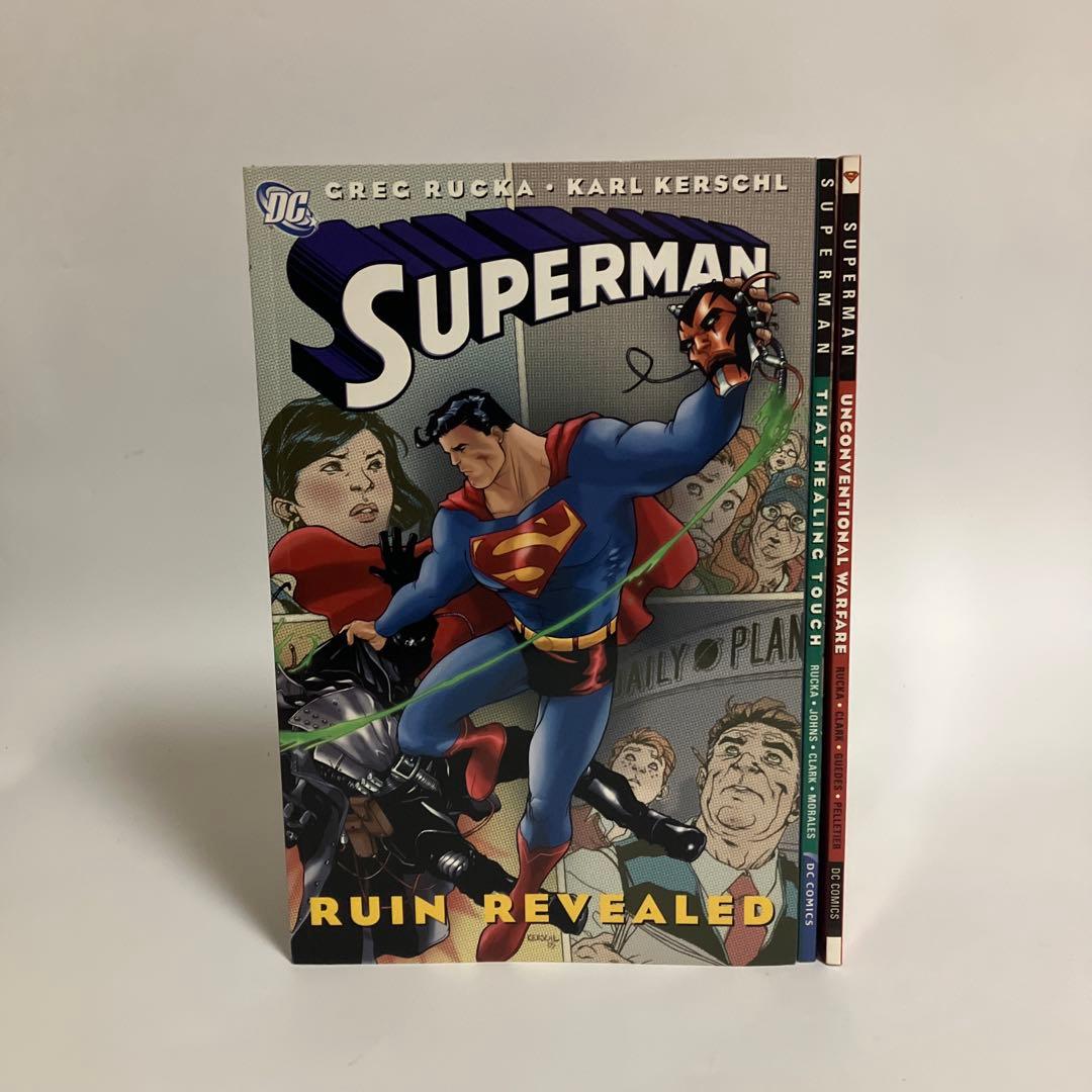 アメコミ・英語　3冊セット　スーパーマン　 グレッグ・ルッカ