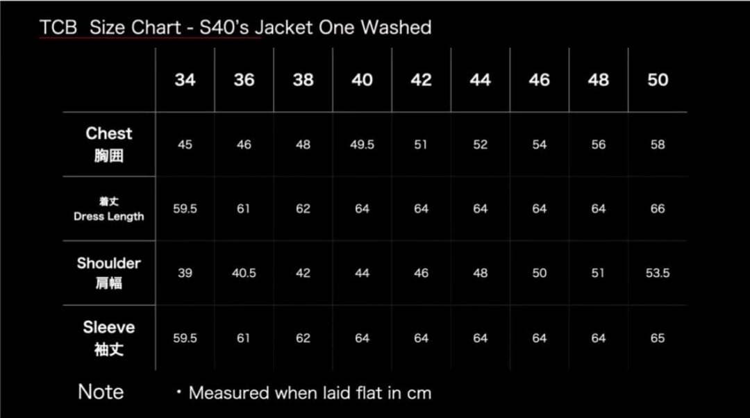 tcbジーンズ40s セットアップ　 上46 下38