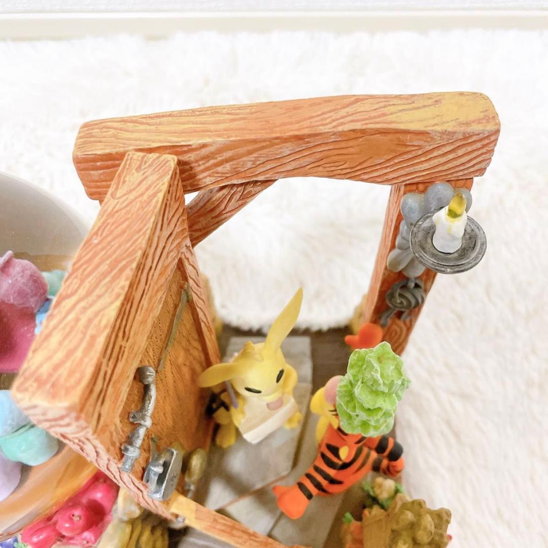 【希少】 ディズニー プーさん スノードーム 陶器 オルゴール 動作品