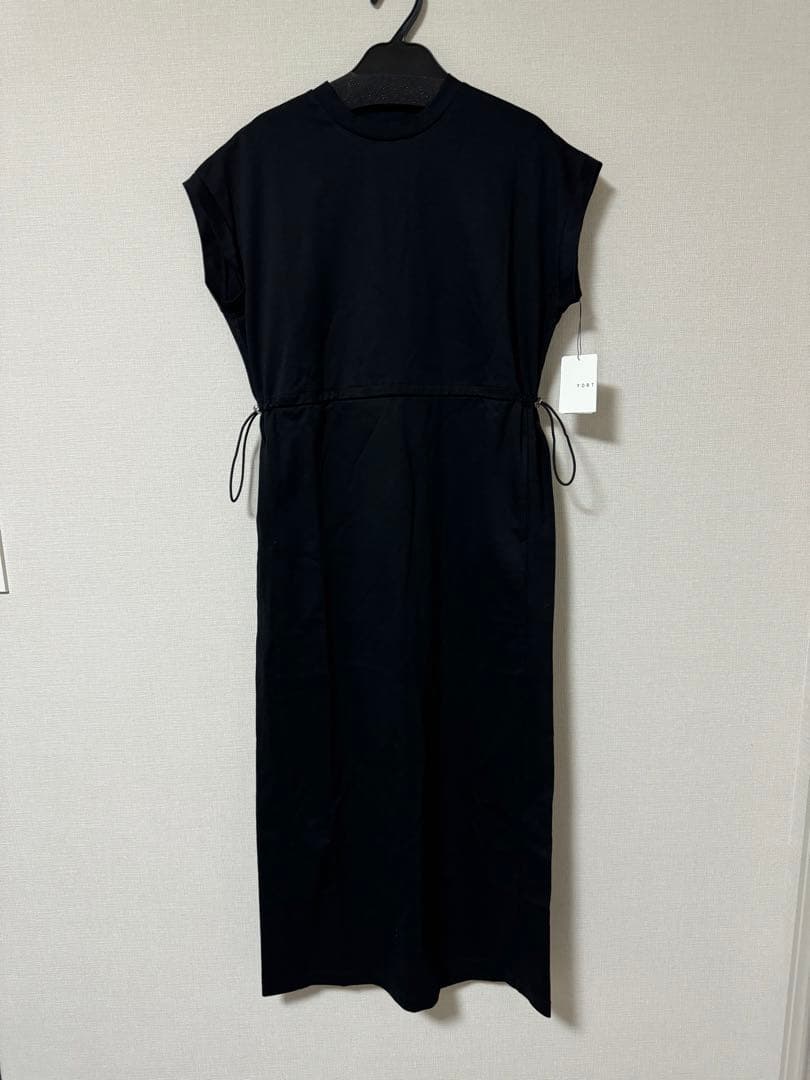 ヤマダヤ YORT 【２wayストレッチ】ドロストカットワンピース 半袖ワンピ