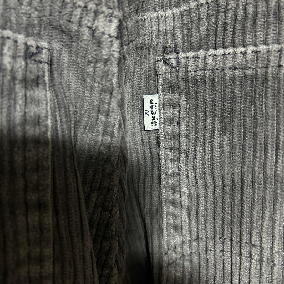 levi's silver tab コーデュロイ W36 グレー 太畝 バギー