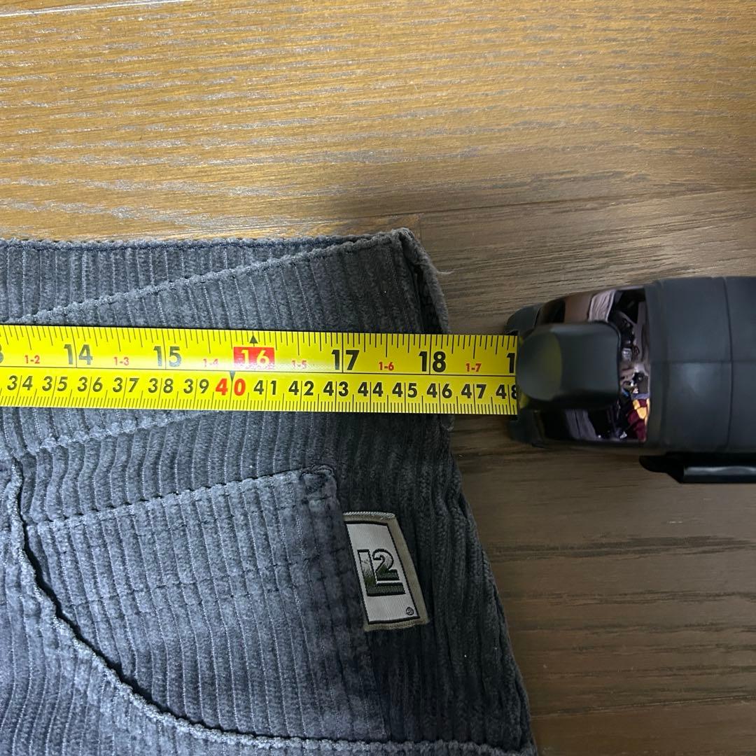 levi's silver tab コーデュロイ W36 グレー 太畝 バギー