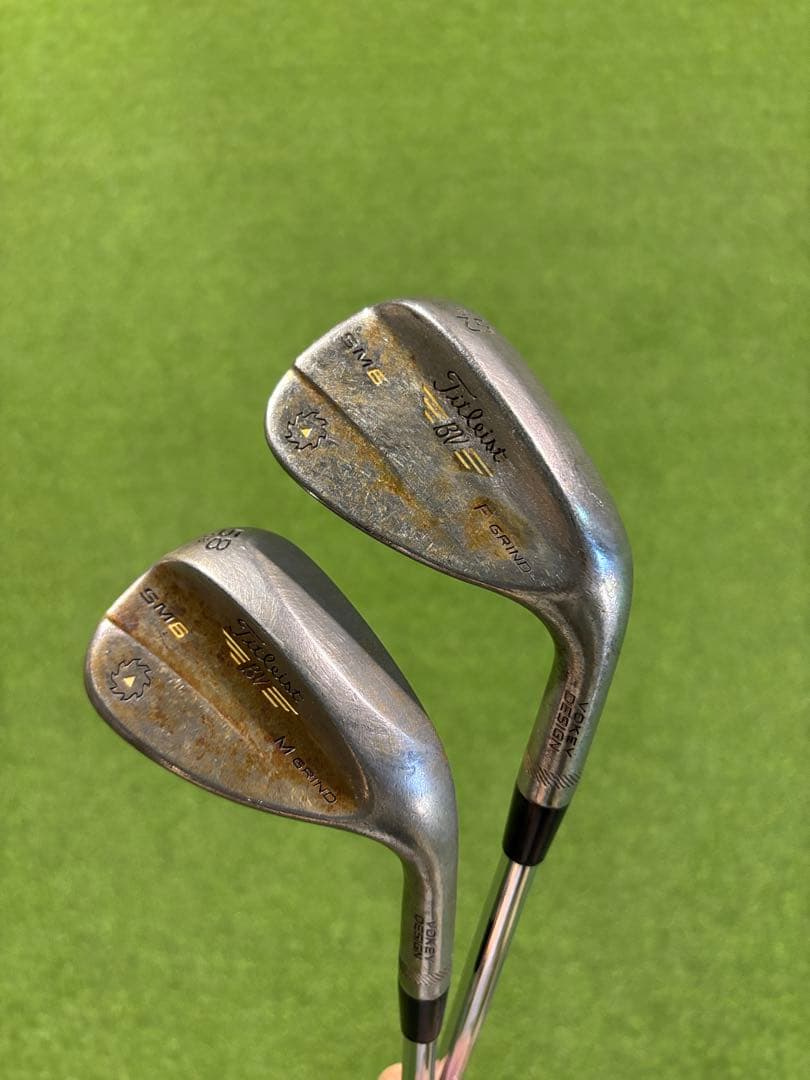 タイトリスト ボーケイウェッジ SM6 ノーメッキ使用 2本セット52°、58°