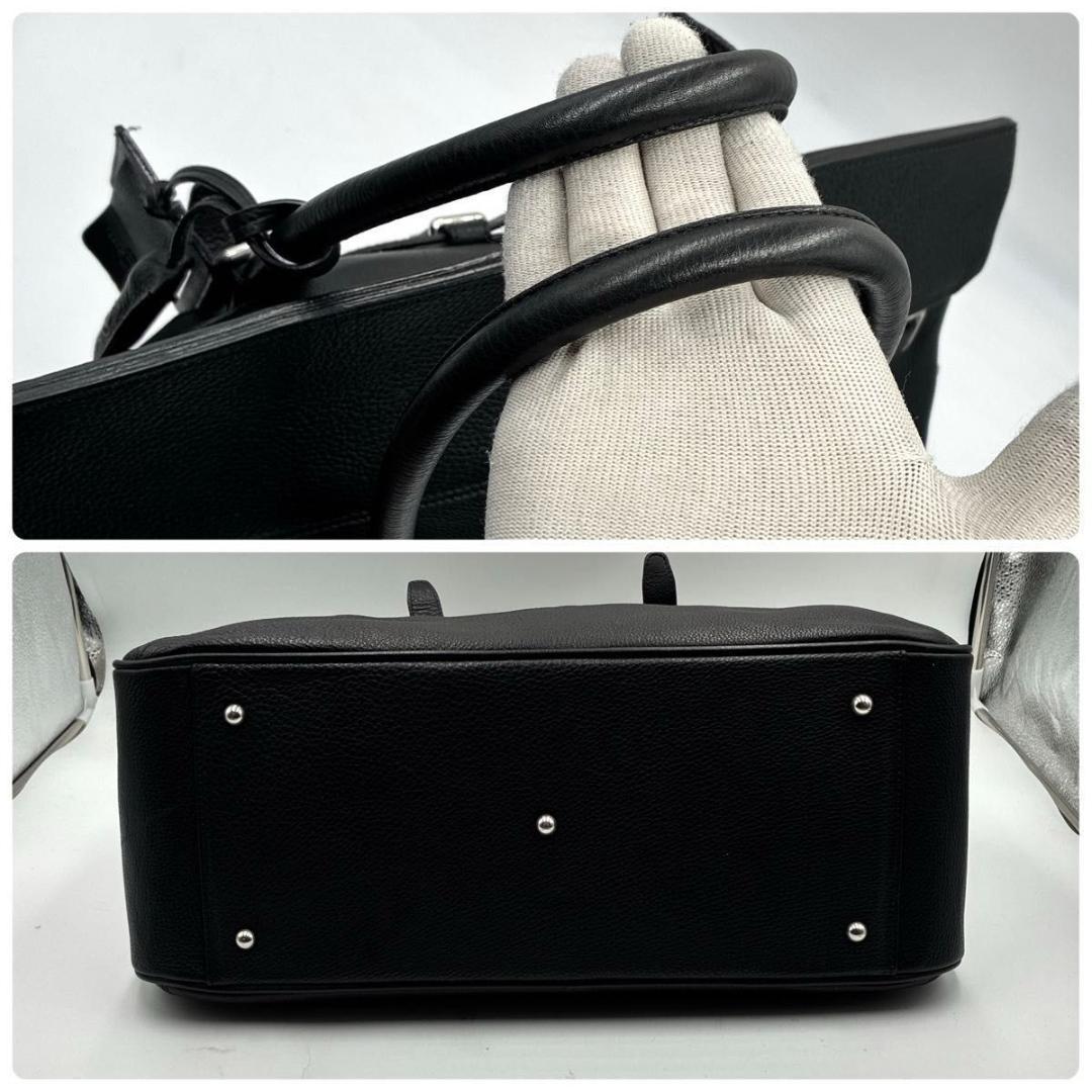 美品 Lサイズ ペッレモルビダ メイデンヴォヤージュ フラップボストンバッグ 黒