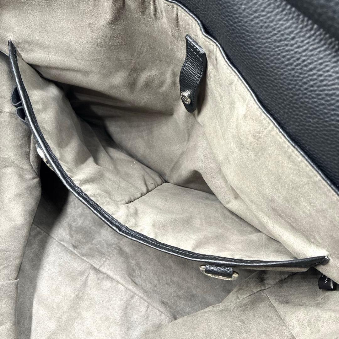 美品 Lサイズ ペッレモルビダ メイデンヴォヤージュ フラップボストンバッグ 黒