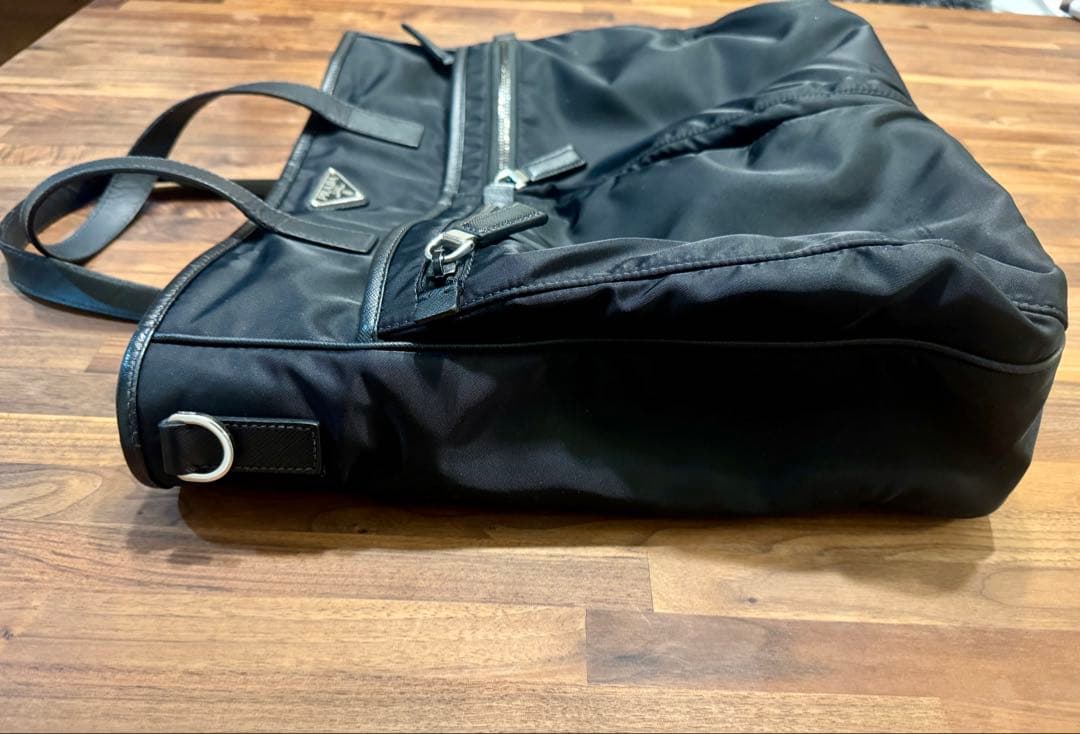 プラダPRADA 2VG860 トートバッグ ブラック リナイロン サフィアーノ