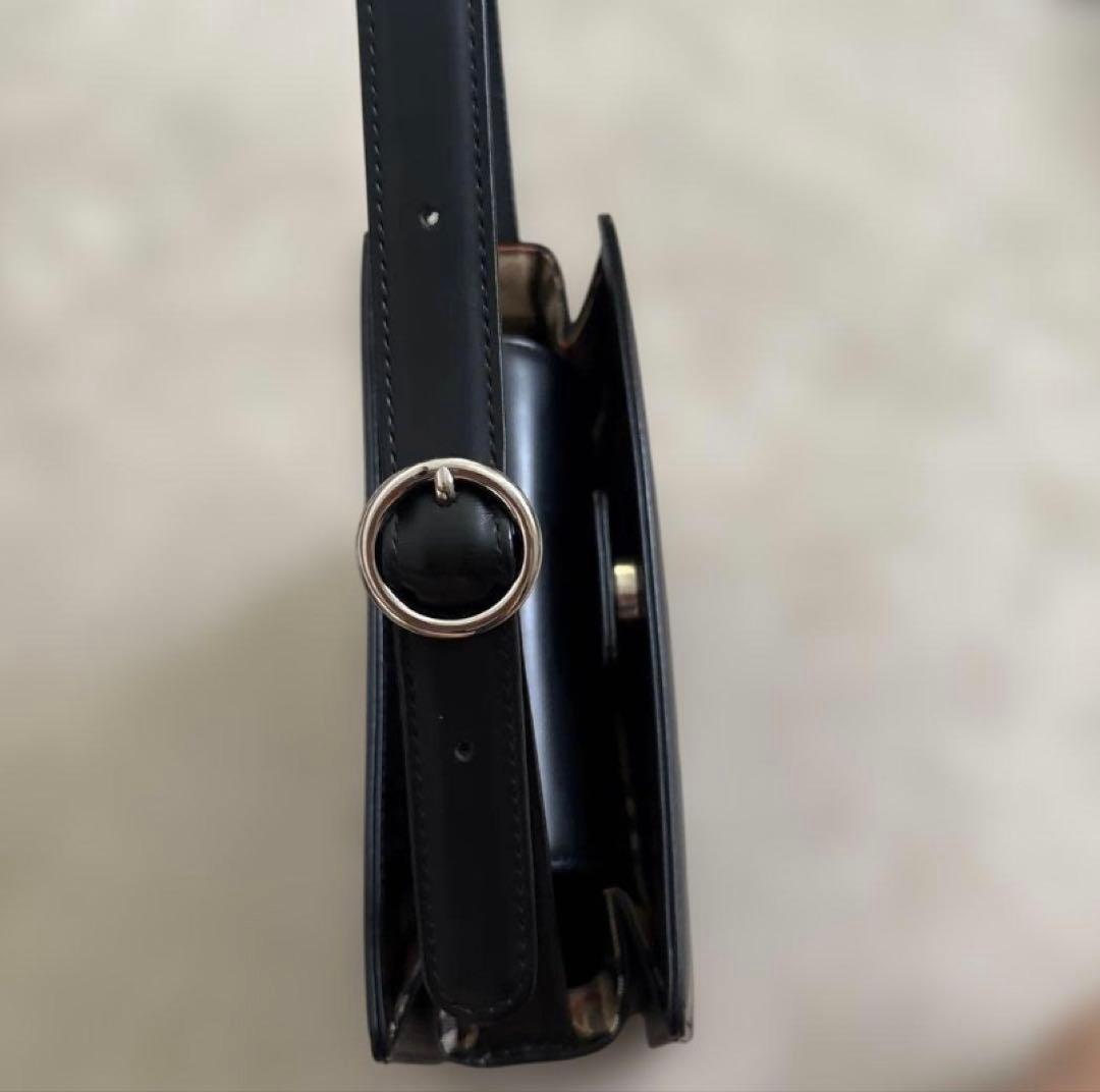 バーバリー ノバチェック レザー ワンショルダーバッグ レディース　ブラック