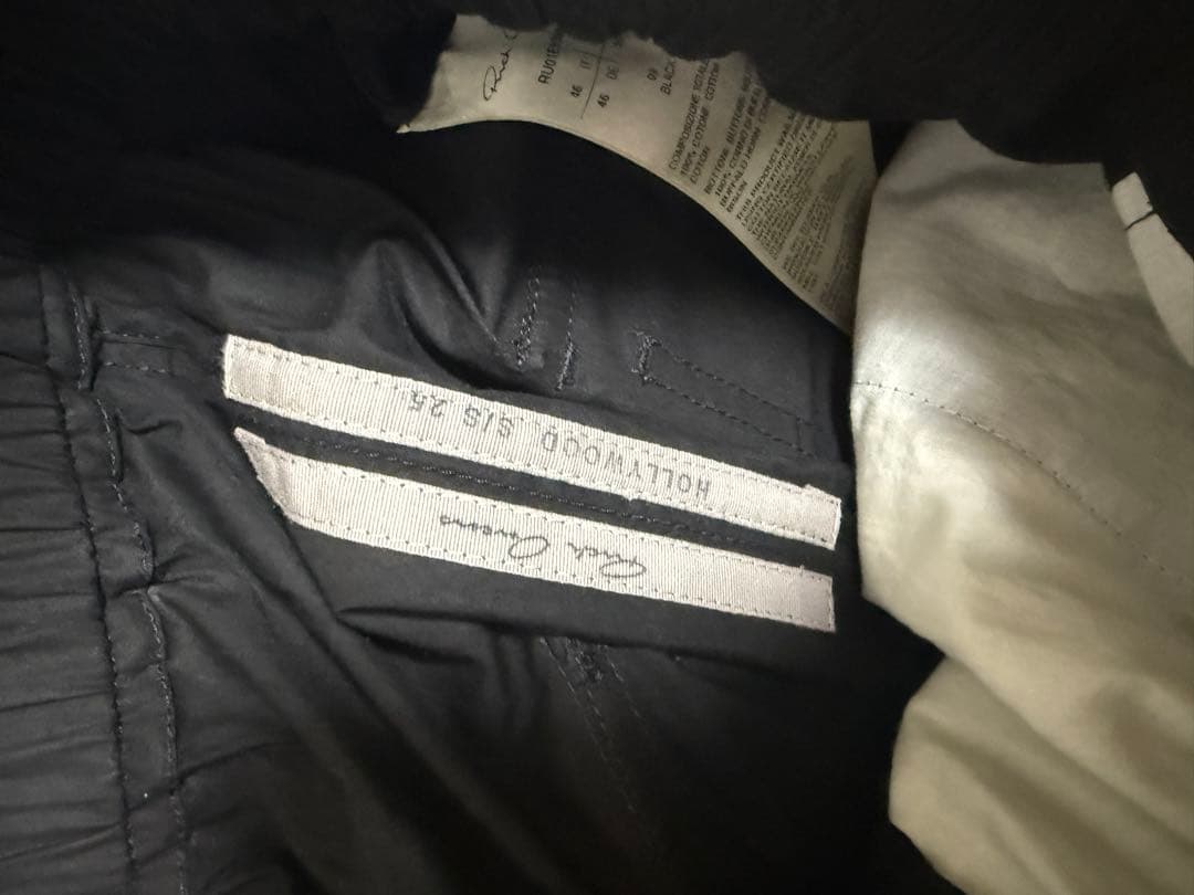 K*e様 rickowens 25SS ハリウッド ドローストリング スリム ロ