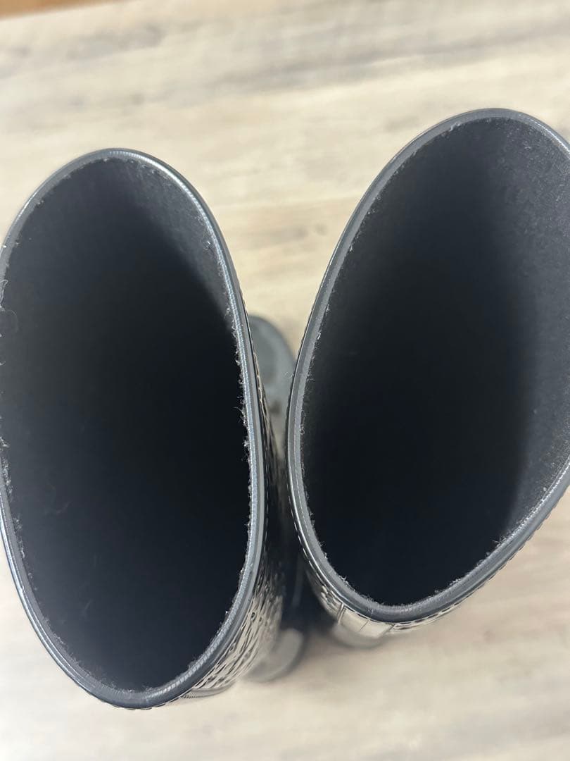 美品！Louis Vuitton ブラック ラバーブーツ　レインブーツ