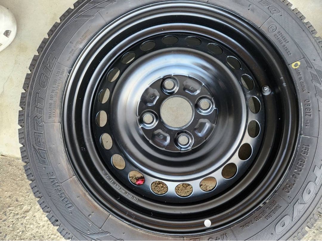 ★スタッドレス バリ山★送料無料ダイハツ純正14インチスチールホイール４本セット