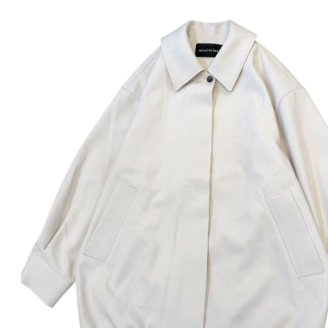 極美品 ミズイロインド ブルゾン ハリントンジャケット オーバーサイズ