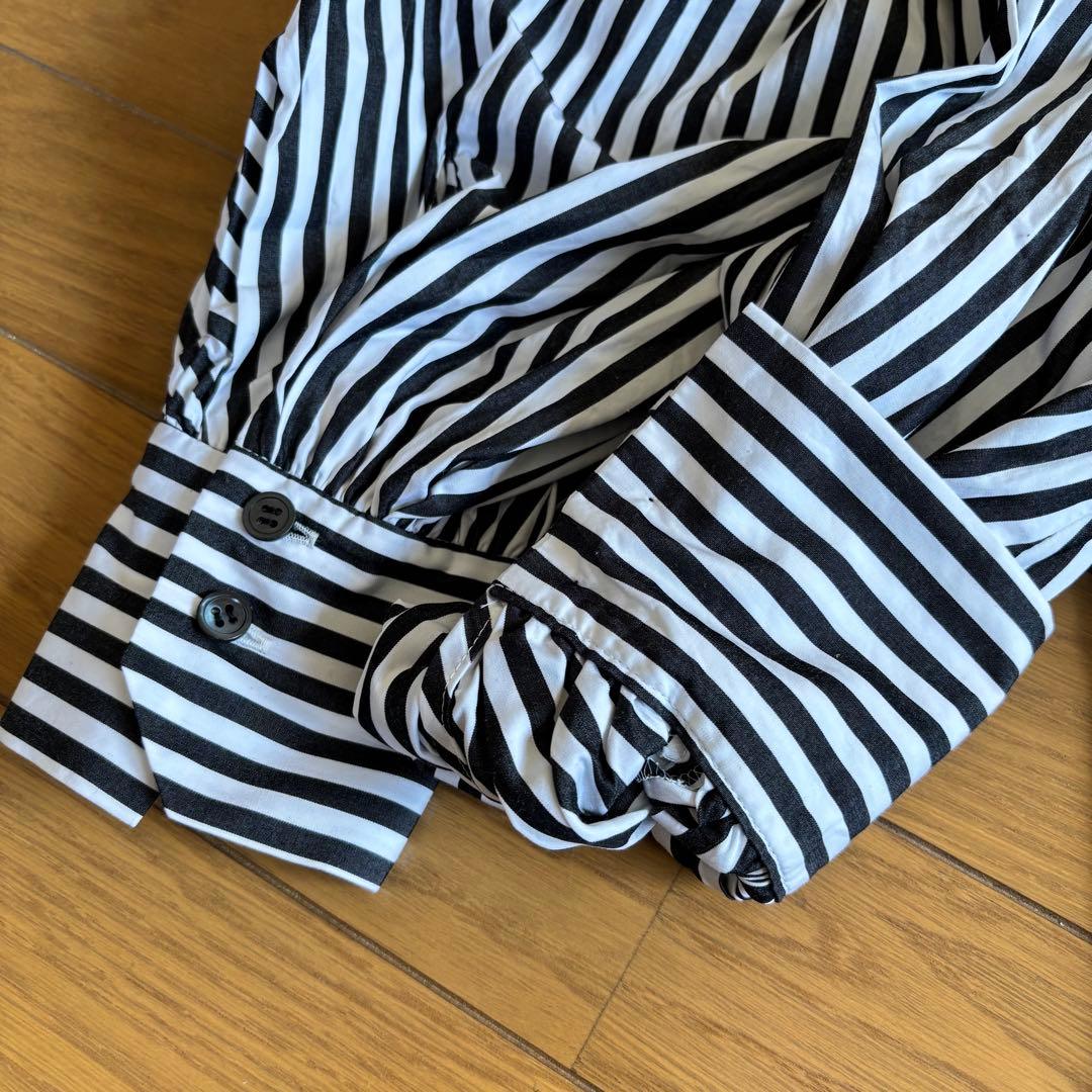 ADORE アドーア シャツワンピース ストライプ ボリューム袖 サイズ38