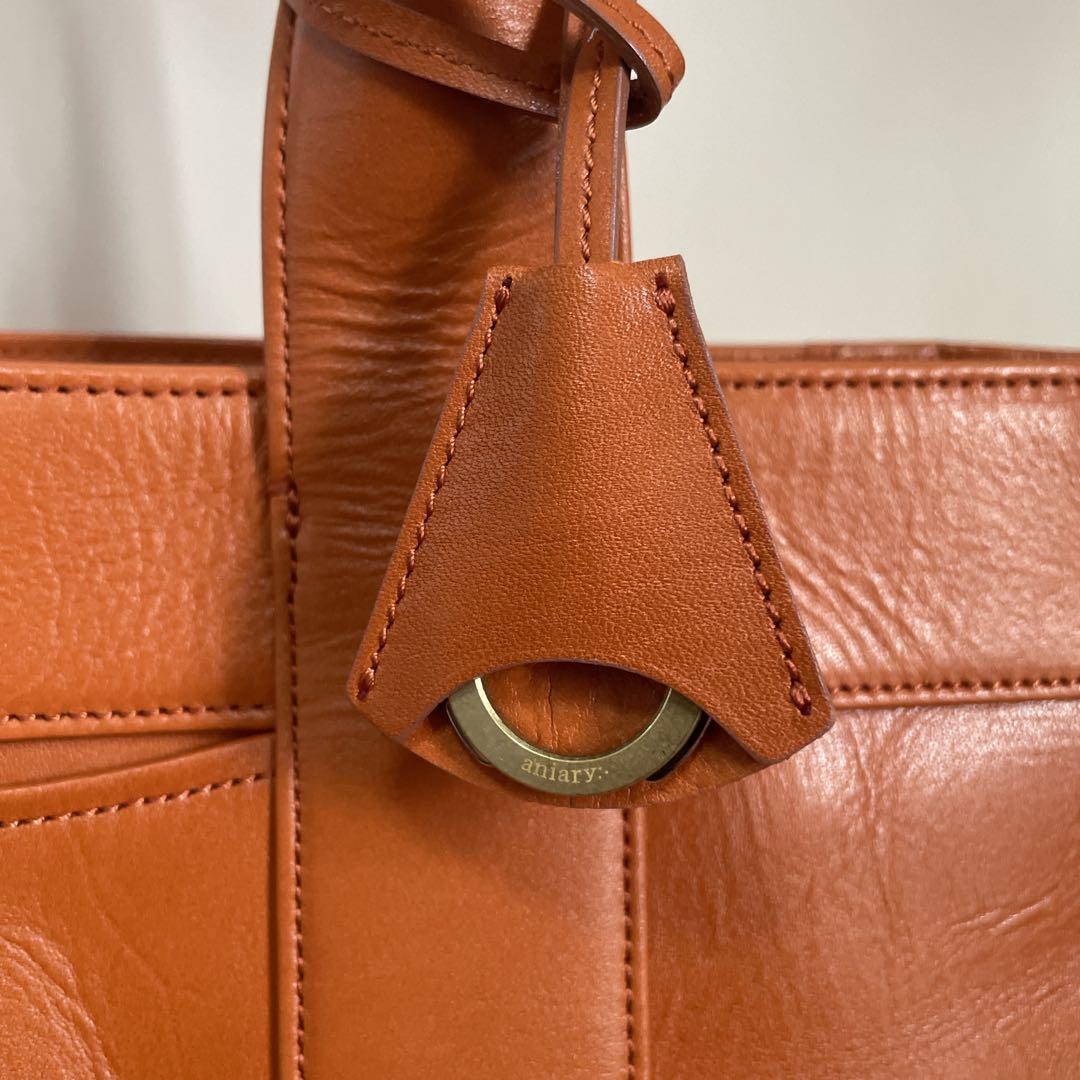 アニアリAniary レザートートバッグ01-02013 新品未使用　キャメル