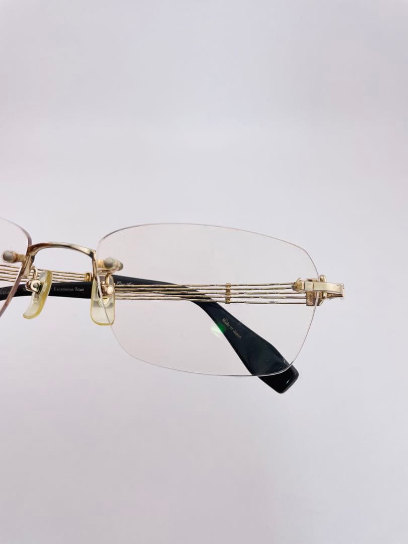 CHARMANT Line 日本製 ツーポイントメガネ 　チタン 最軽重 46