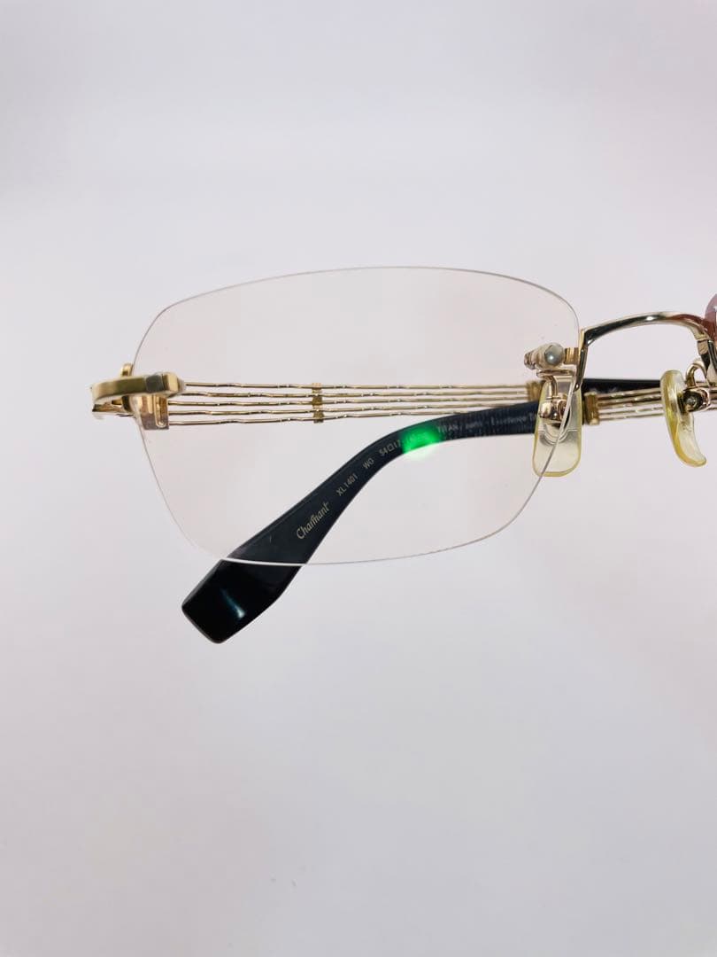 CHARMANT Line 日本製 ツーポイントメガネ 　チタン 最軽重 46