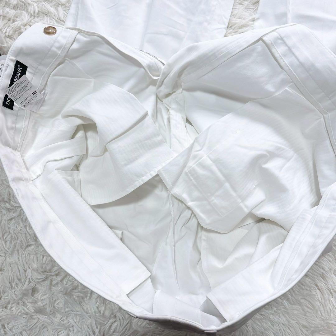 新品タグ付/XXXLドルチェアンドガッバーナ　パンツ　DG刺繍ロゴ　白　54