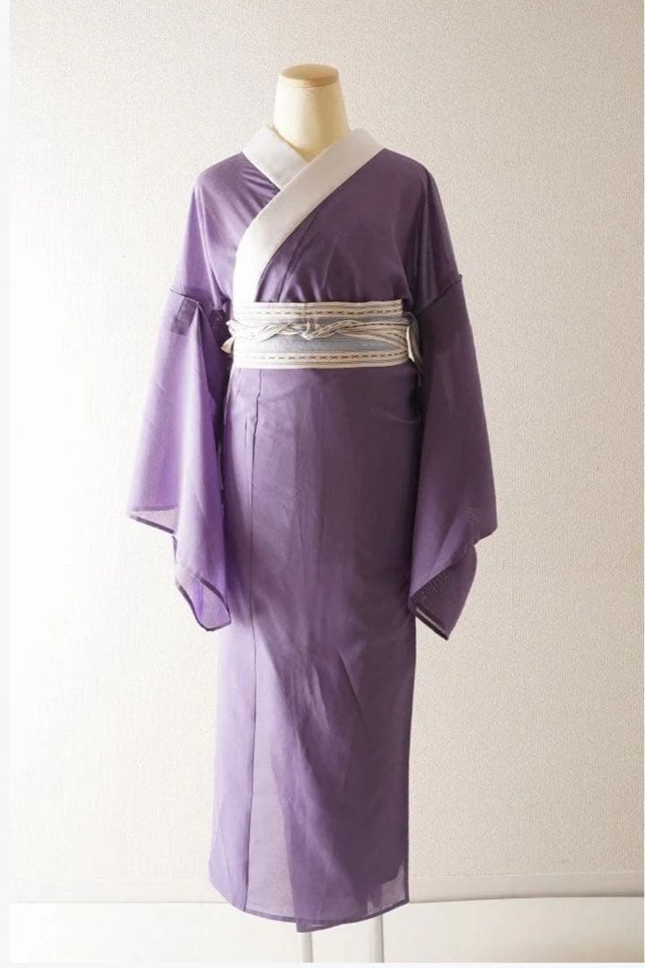 洗える長襦袢　すっぴんさらり　いちりん　すみれ　Lサイズ